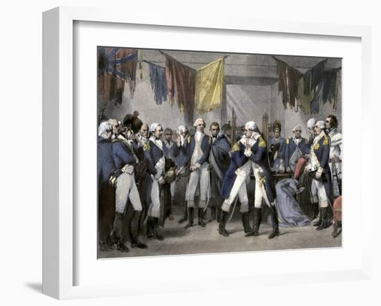 General Washington's Farewell to His Officers after the Revolutionary War, Fraunces Tavern-null-Framed Giclee Print