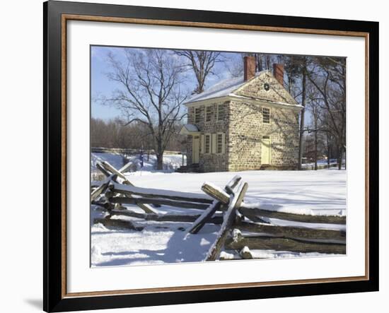 General Washington's Headquarters at Valley Forge during Winter Encampment, Pennsylvania-null-Framed Photographic Print