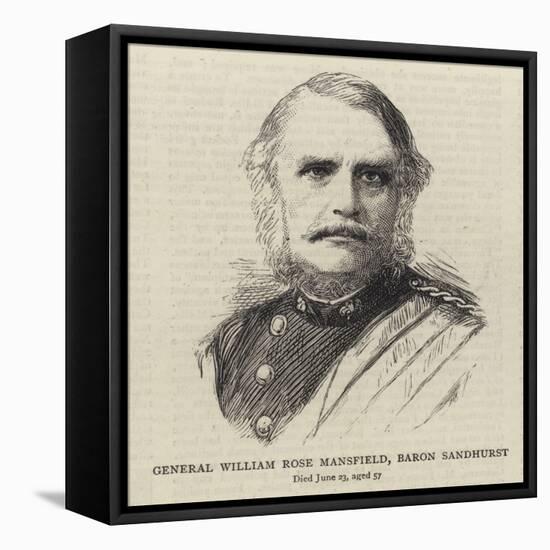 General William Rose Mansfield, Baron Sandhurst-null-Framed Premier Image Canvas