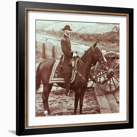 General William T. Sherman (1820-91) in Atlanta, Ga (B/W Photo)-Mathew Brady-Framed Giclee Print