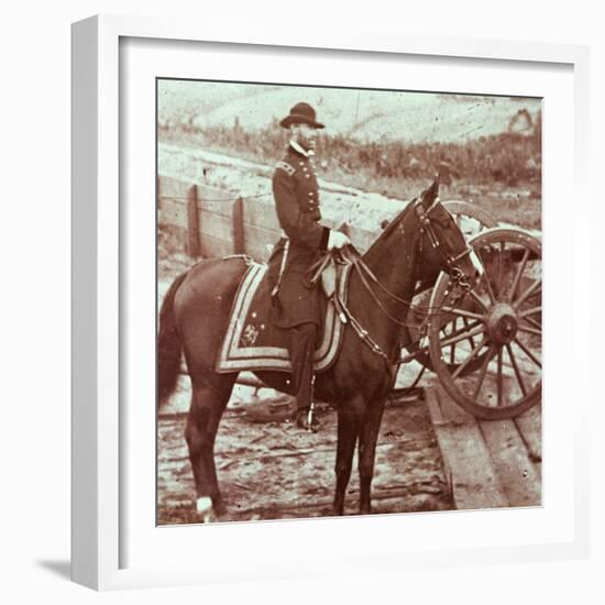 General William T. Sherman (1820-91) in Atlanta, Ga (B/W Photo)-Mathew Brady-Framed Giclee Print