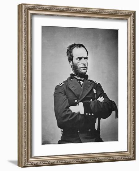 General William T. Sherman-Mathew Brady-Framed Photographic Print