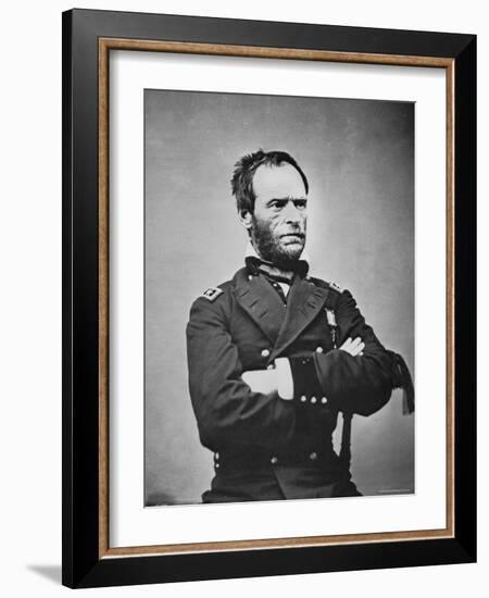General William T. Sherman-Mathew Brady-Framed Photographic Print