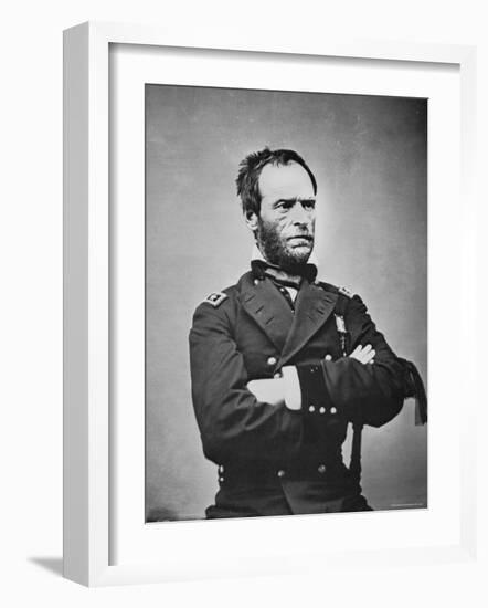 General William T. Sherman-Mathew Brady-Framed Photographic Print