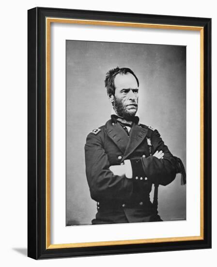 General William T. Sherman-Mathew Brady-Framed Photographic Print