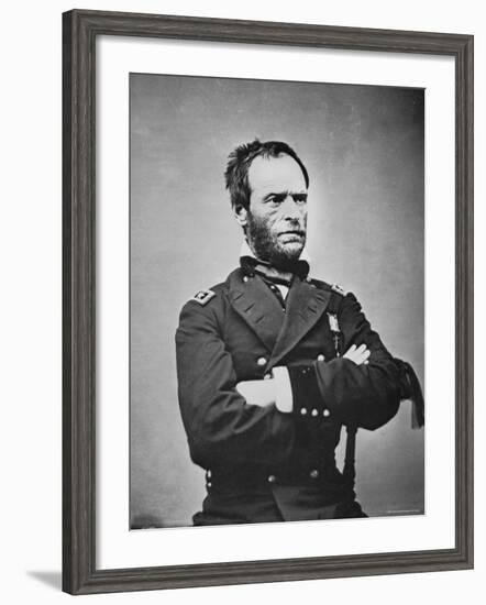 General William T. Sherman-Mathew Brady-Framed Photographic Print