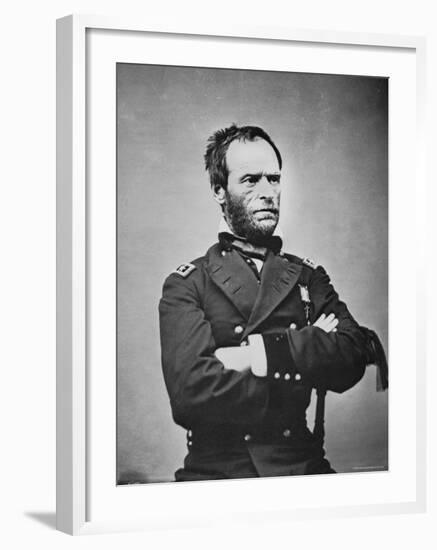 General William T. Sherman-Mathew Brady-Framed Photographic Print