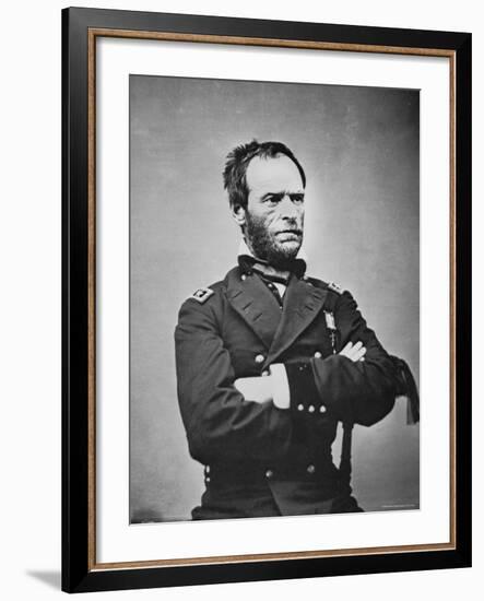 General William T. Sherman-Mathew Brady-Framed Photographic Print