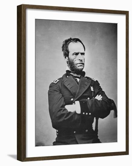 General William T. Sherman-Mathew Brady-Framed Photographic Print