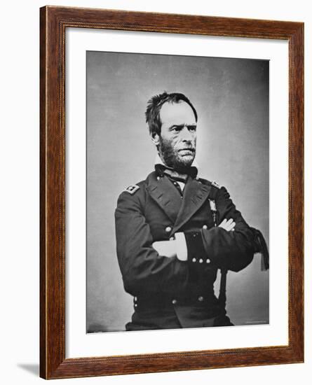 General William T. Sherman-Mathew Brady-Framed Photographic Print