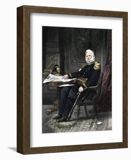 General Winfield Scott Seated at His Desk-null-Framed Giclee Print