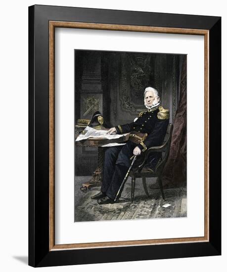 General Winfield Scott Seated at His Desk-null-Framed Giclee Print