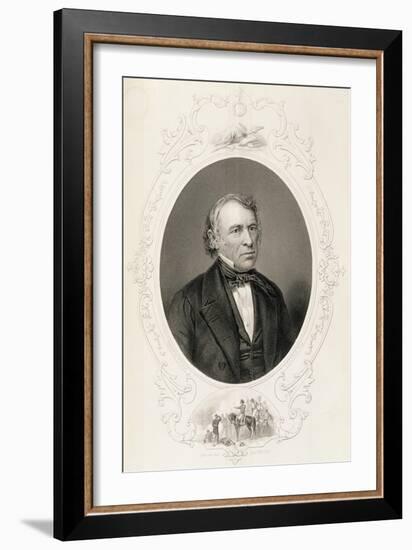 General Zachary Taylor from "The History of the United States", Vol. II-Mathew Brady-Framed Giclee Print