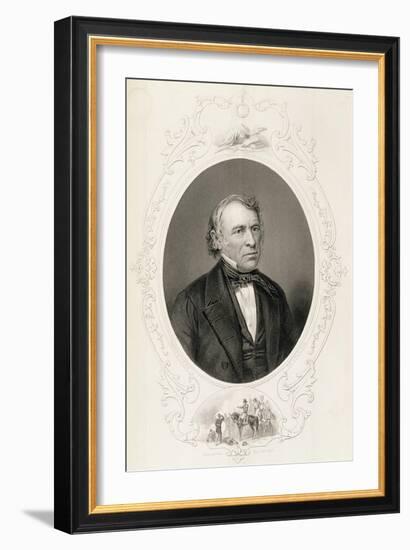 General Zachary Taylor from "The History of the United States", Vol. II-Mathew Brady-Framed Giclee Print