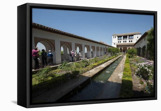 Generalife, Alhambra, Granada, Province of Granada, Andalusia, Spain-Michael Snell-Framed Premier Image Canvas