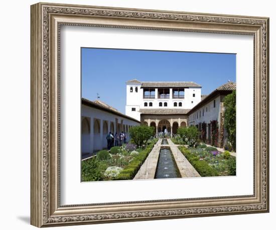 Generalife, Alhambra Palace, UNESCO World Heritage Site, Granada, Andalucia, Spain, Europe-Jeremy Lightfoot-Framed Photographic Print