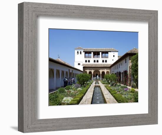 Generalife, Alhambra Palace, UNESCO World Heritage Site, Granada, Andalucia, Spain, Europe-Jeremy Lightfoot-Framed Photographic Print