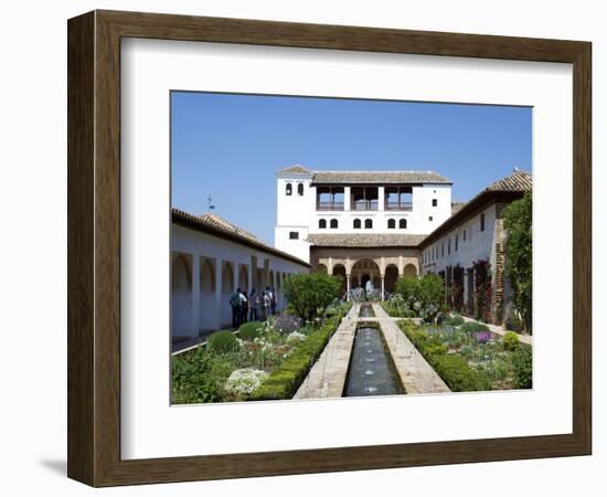 Generalife, Alhambra Palace, UNESCO World Heritage Site, Granada, Andalucia, Spain, Europe-Jeremy Lightfoot-Framed Photographic Print