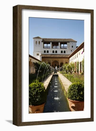 Generalife Gardens, Alhambra Palace, UNESCO World Heritage Site, Granada, Andalucia, Spain, Europe-Yadid Levy-Framed Premium Photographic Print