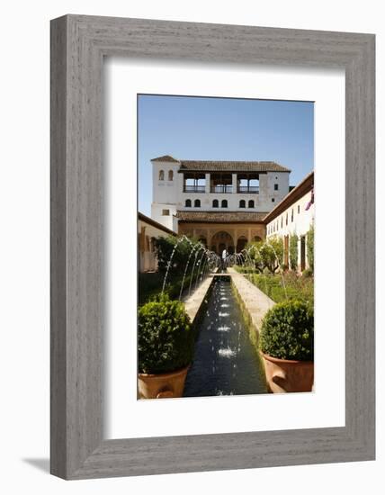 Generalife Gardens, Alhambra Palace, UNESCO World Heritage Site, Granada, Andalucia, Spain, Europe-Yadid Levy-Framed Photographic Print