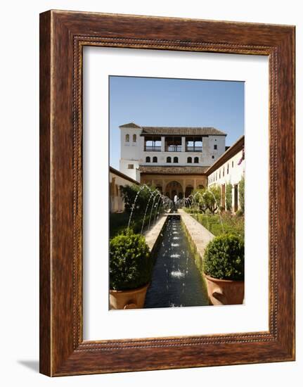 Generalife Gardens, Alhambra Palace, UNESCO World Heritage Site, Granada, Andalucia, Spain, Europe-Yadid Levy-Framed Photographic Print