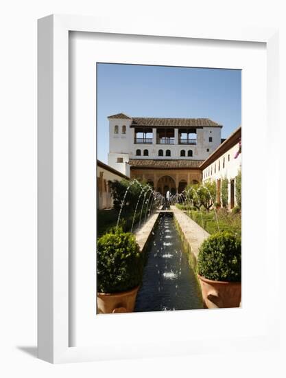 Generalife Gardens, Alhambra Palace, UNESCO World Heritage Site, Granada, Andalucia, Spain, Europe-Yadid Levy-Framed Photographic Print