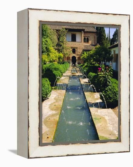 Generalife Gardens, the Alhambra, Granada, Andalucia, Spain, Europe-Steve Bavister-Framed Premier Image Canvas