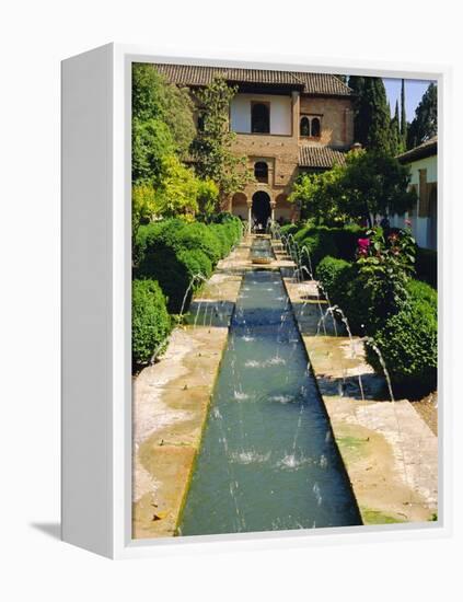 Generalife Gardens, the Alhambra, Granada, Andalucia, Spain, Europe-Steve Bavister-Framed Premier Image Canvas