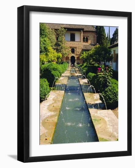 Generalife Gardens, the Alhambra, Granada, Andalucia, Spain, Europe-Steve Bavister-Framed Photographic Print