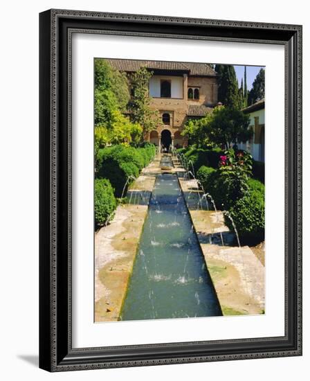 Generalife Gardens, the Alhambra, Granada, Andalucia, Spain, Europe-Steve Bavister-Framed Photographic Print