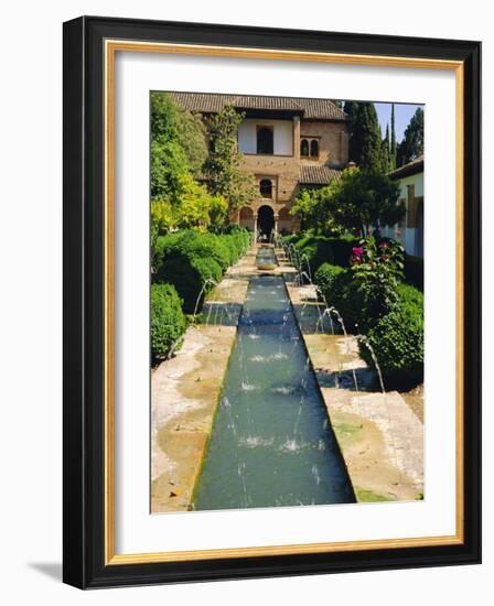 Generalife Gardens, the Alhambra, Granada, Andalucia, Spain, Europe-Steve Bavister-Framed Photographic Print