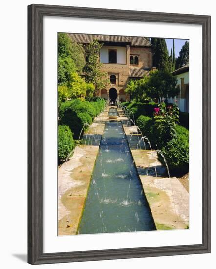 Generalife Gardens, the Alhambra, Granada, Andalucia, Spain, Europe-Steve Bavister-Framed Photographic Print