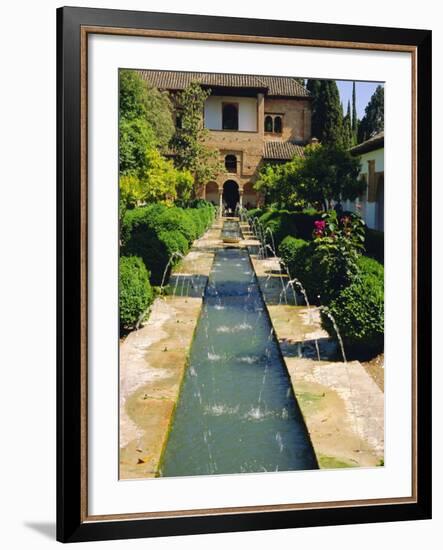 Generalife Gardens, the Alhambra, Granada, Andalucia, Spain, Europe-Steve Bavister-Framed Photographic Print