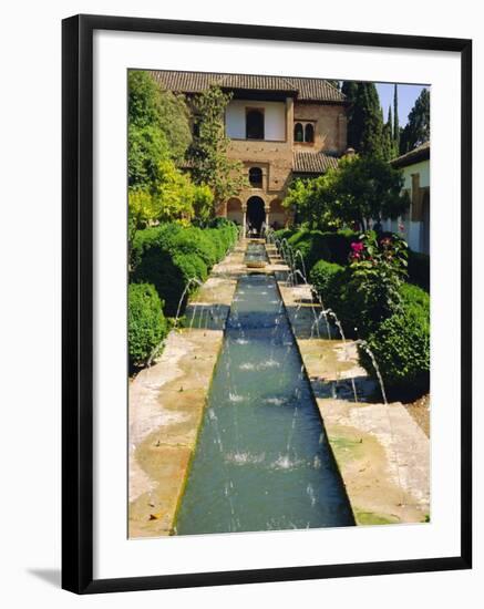 Generalife Gardens, the Alhambra, Granada, Andalucia, Spain, Europe-Steve Bavister-Framed Photographic Print