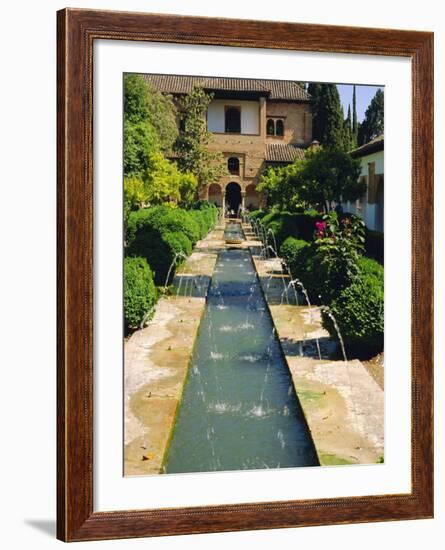 Generalife Gardens, the Alhambra, Granada, Andalucia, Spain, Europe-Steve Bavister-Framed Photographic Print