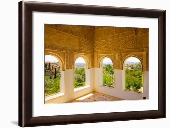 Generalife Windows Granada, Spain-neirfy-Framed Photographic Print