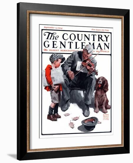 "Generous Newsboy," Country Gentleman Cover, September 13, 1924-William Meade Prince-Framed Giclee Print