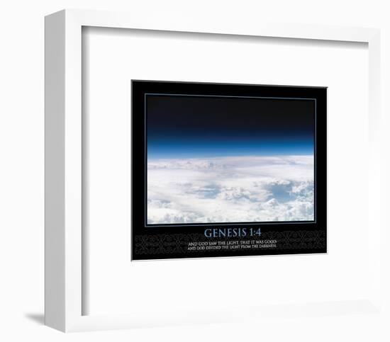 Genesis 1:4-null-Framed Art Print