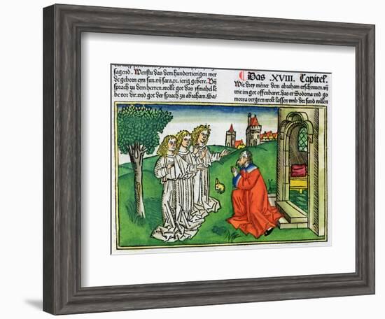 Genesis 18:2: Abraham and the three angels-Unknown-Framed Giclee Print