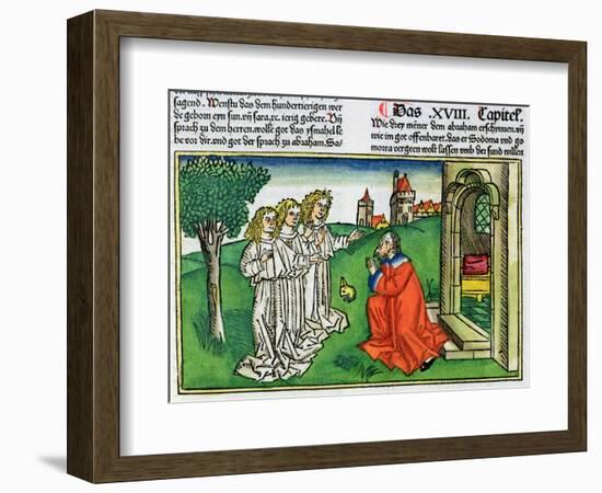 Genesis 18:2: Abraham and the three angels-Unknown-Framed Giclee Print