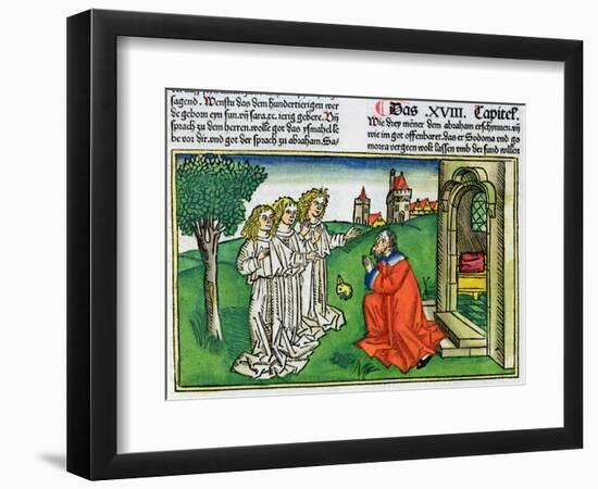 Genesis 18:2: Abraham and the three angels-Unknown-Framed Giclee Print