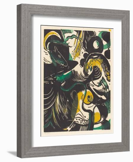 Genesis II (Schopfungsgeschichte II), 1914-Franz Marc-Framed Giclee Print