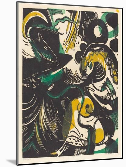 Genesis II (Schopfungsgeschichte II), 1914-Franz Marc-Mounted Giclee Print