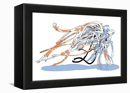 Genesis Worm-HR-FM-Framed Stretched Canvas