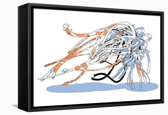 Genesis Worm-HR-FM-Framed Stretched Canvas