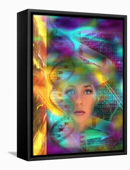 Genetic Code-Mehau Kulyk-Framed Premier Image Canvas