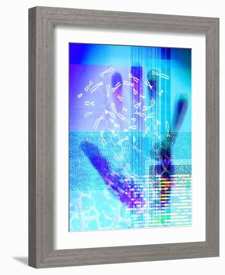 Genetic Code-PASIEKA-Framed Photographic Print