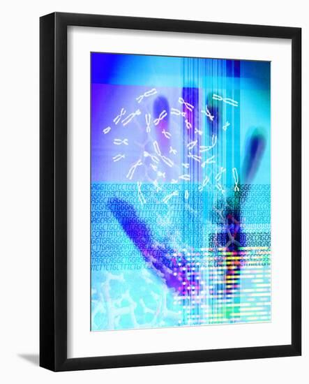 Genetic Code-PASIEKA-Framed Photographic Print