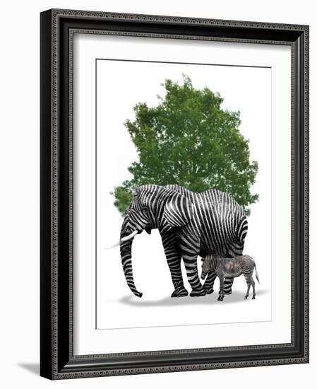Genetic Engineering, Conceptual Image-Victor Habbick-Framed Photographic Print