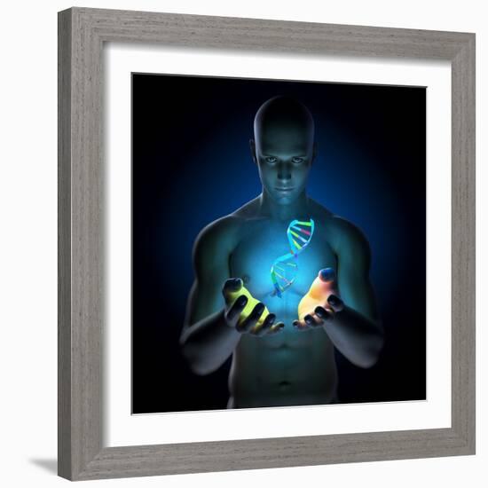 Genetic Research, Conceptual Artwork-SCIEPRO-Framed Premium Photographic Print